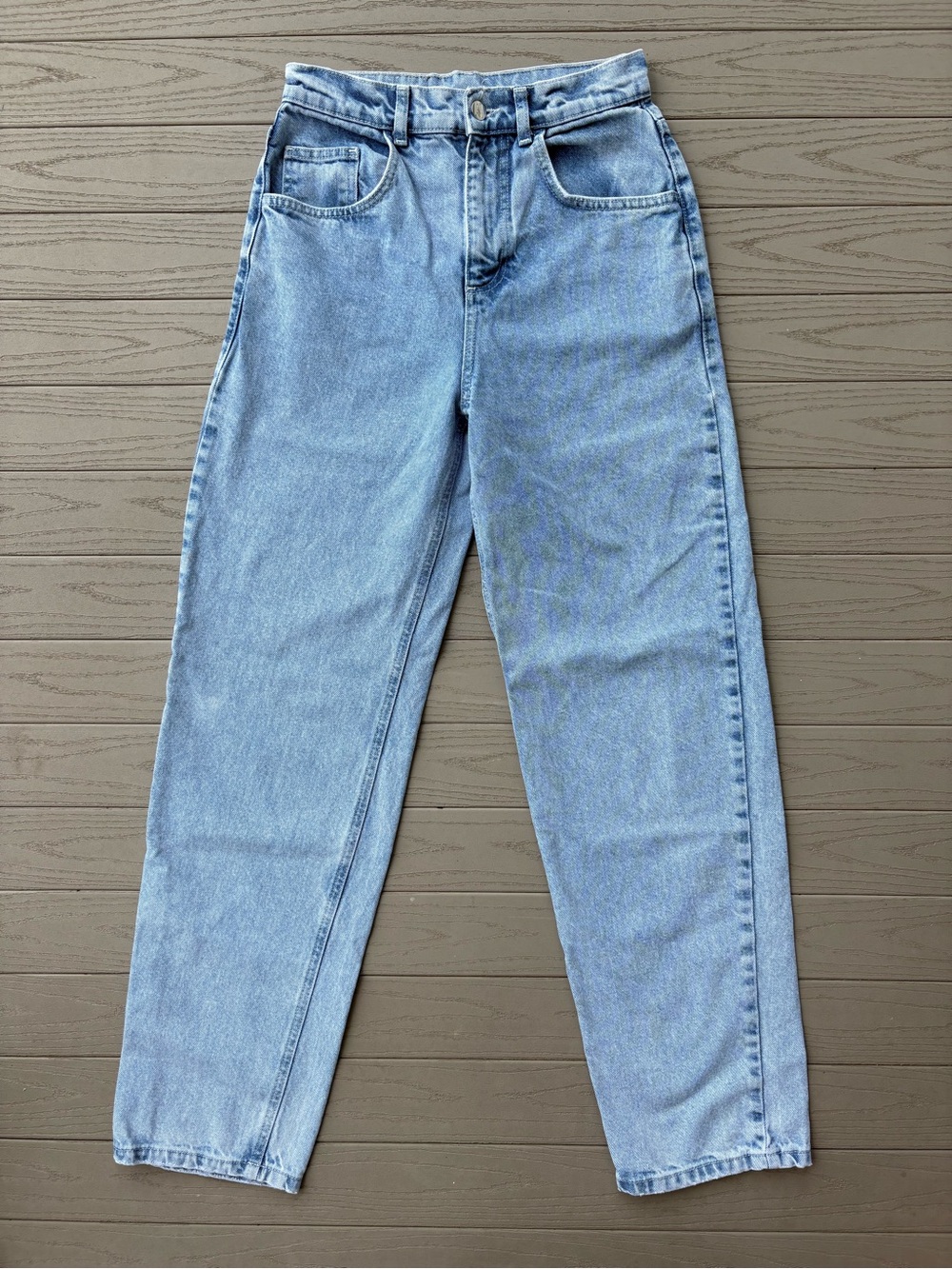 Reclaimed Vintage High Rise Straight Leg Jeans